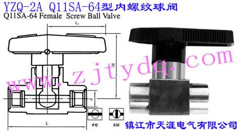 YZQ-2A Q11SA-64�̓��ݼy���yYZQ-2A Q11SA-64 Female Screw Ball Valve